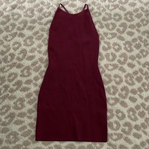 Anderson Sculpt Knit Halter Dress